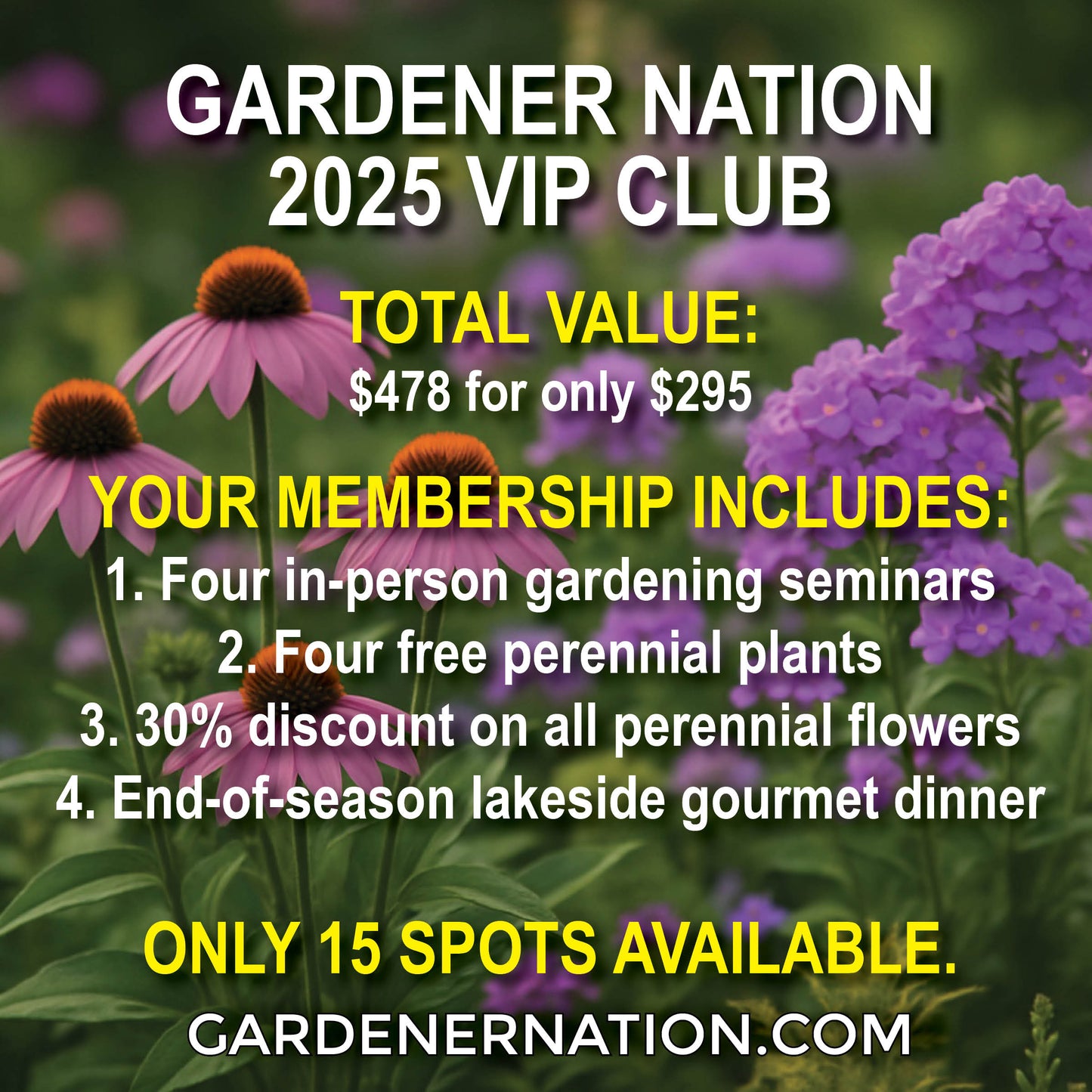 Gardener Nation VIP Club – 2025 Membership