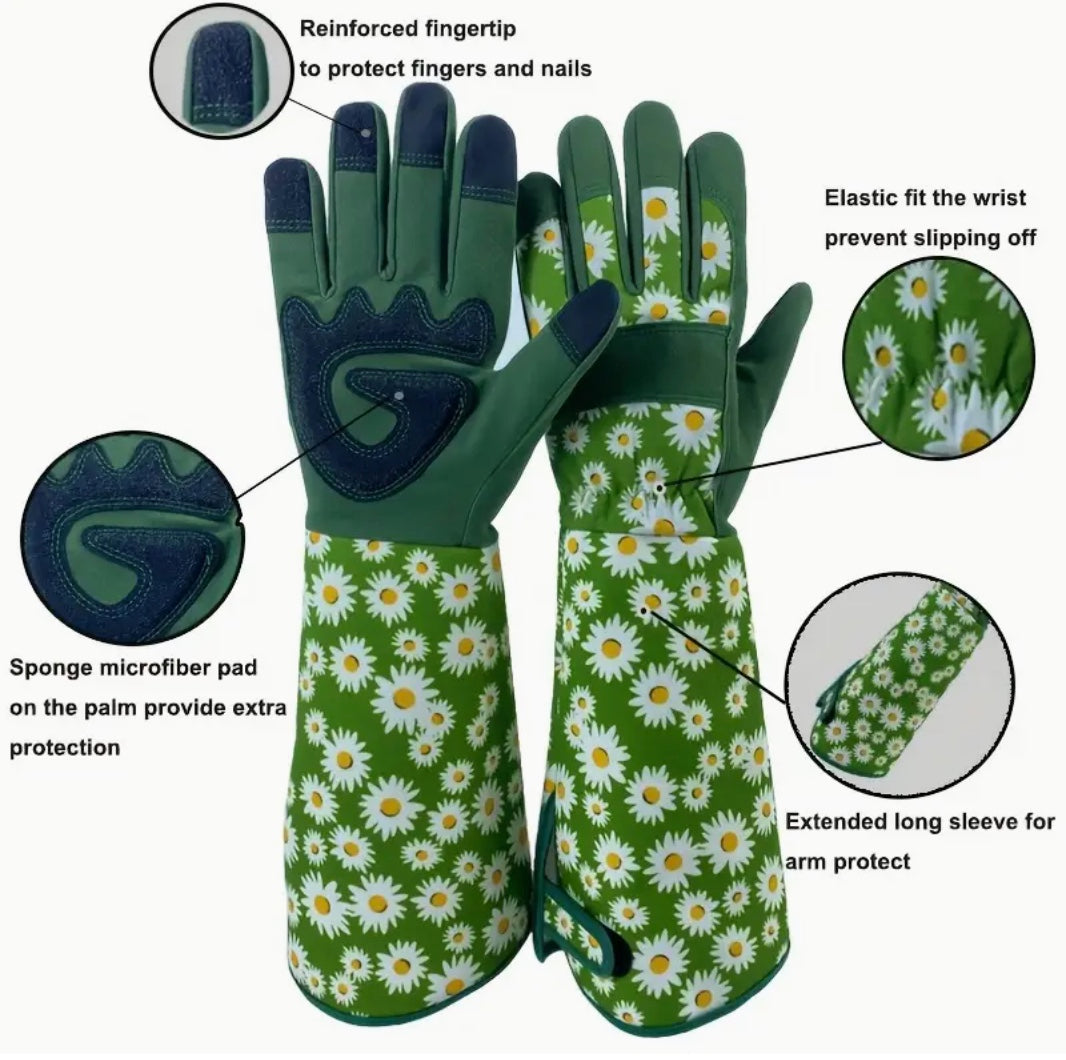 Long sleeve garden Gloves – Protection from ticks, thorns and more