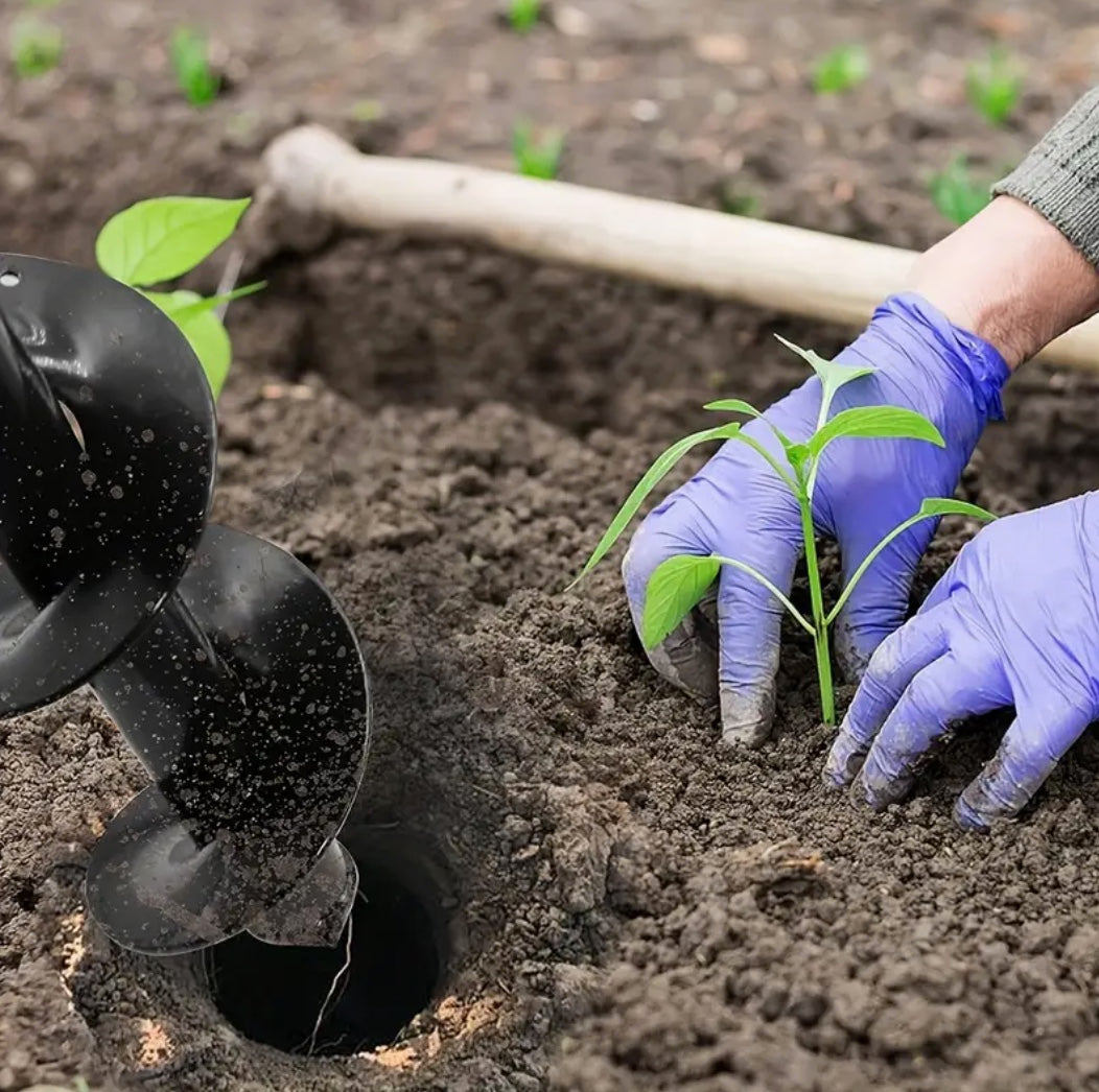 Stainless Steel Garden Earth Auger Drill Bit – 15.7" Long, 3.54" Wide