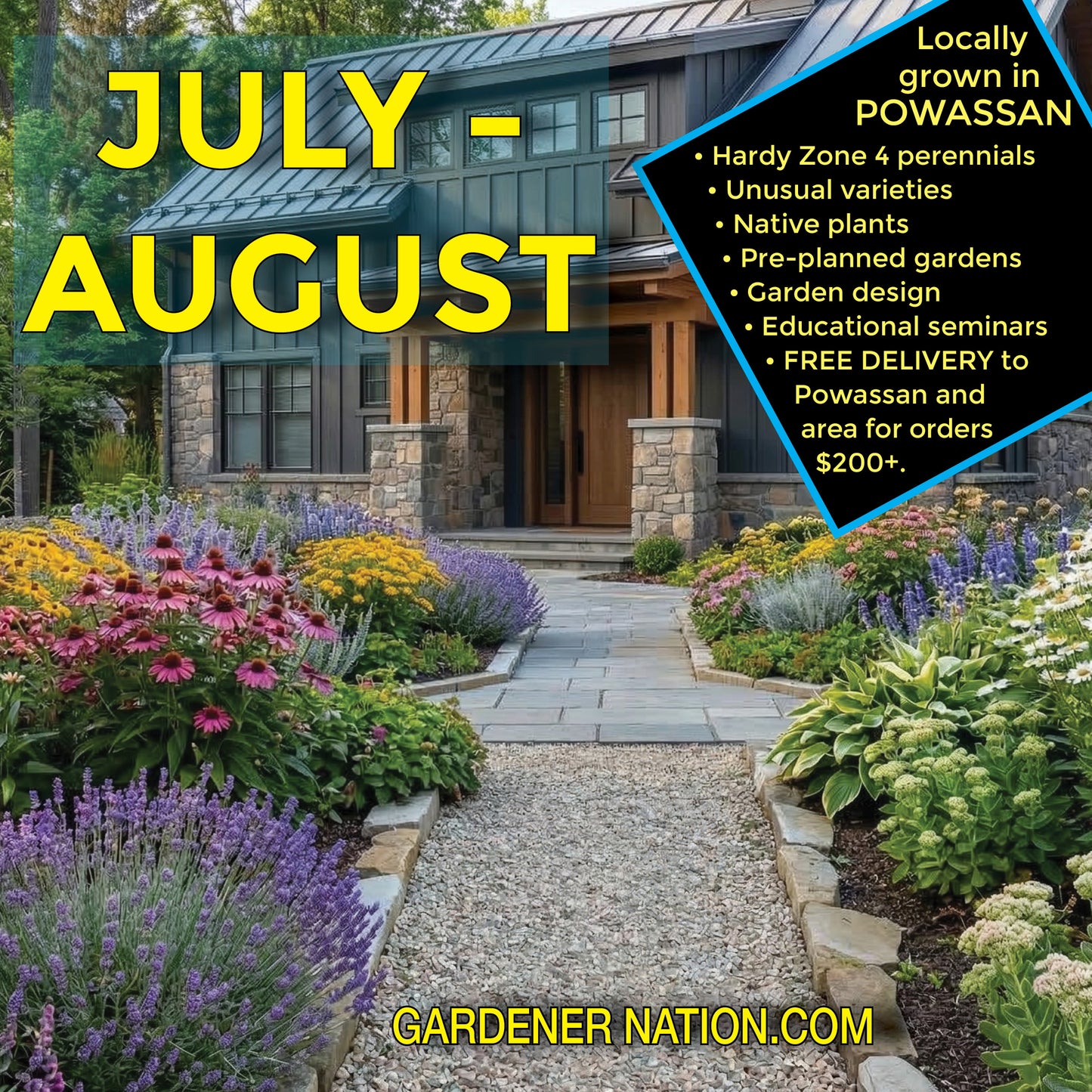 Seminar: Create a garden that blooms from May to October - June 20 or 27